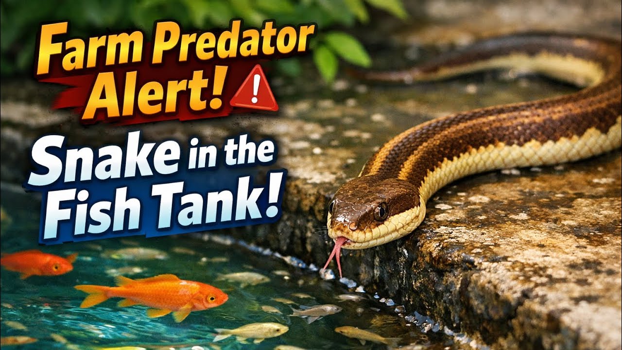 Farm Predator Alert! Snake in My Fish Tank – Fish Farm Predators Prevention Tips