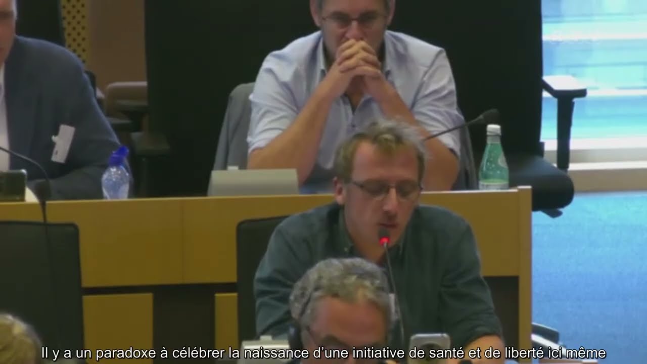 Выступление доктора Луи Фуше в Европейском парламенте во время запуска движения MEHA