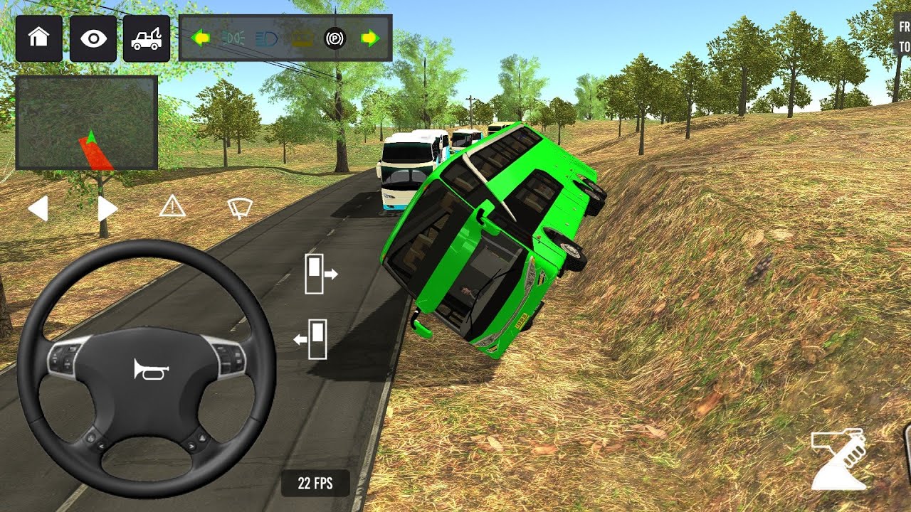 😱🤠BUS SIMULATOR INDONESIA ll new euro coach bus simulator indonesia ll new euro trock ll #bus #games