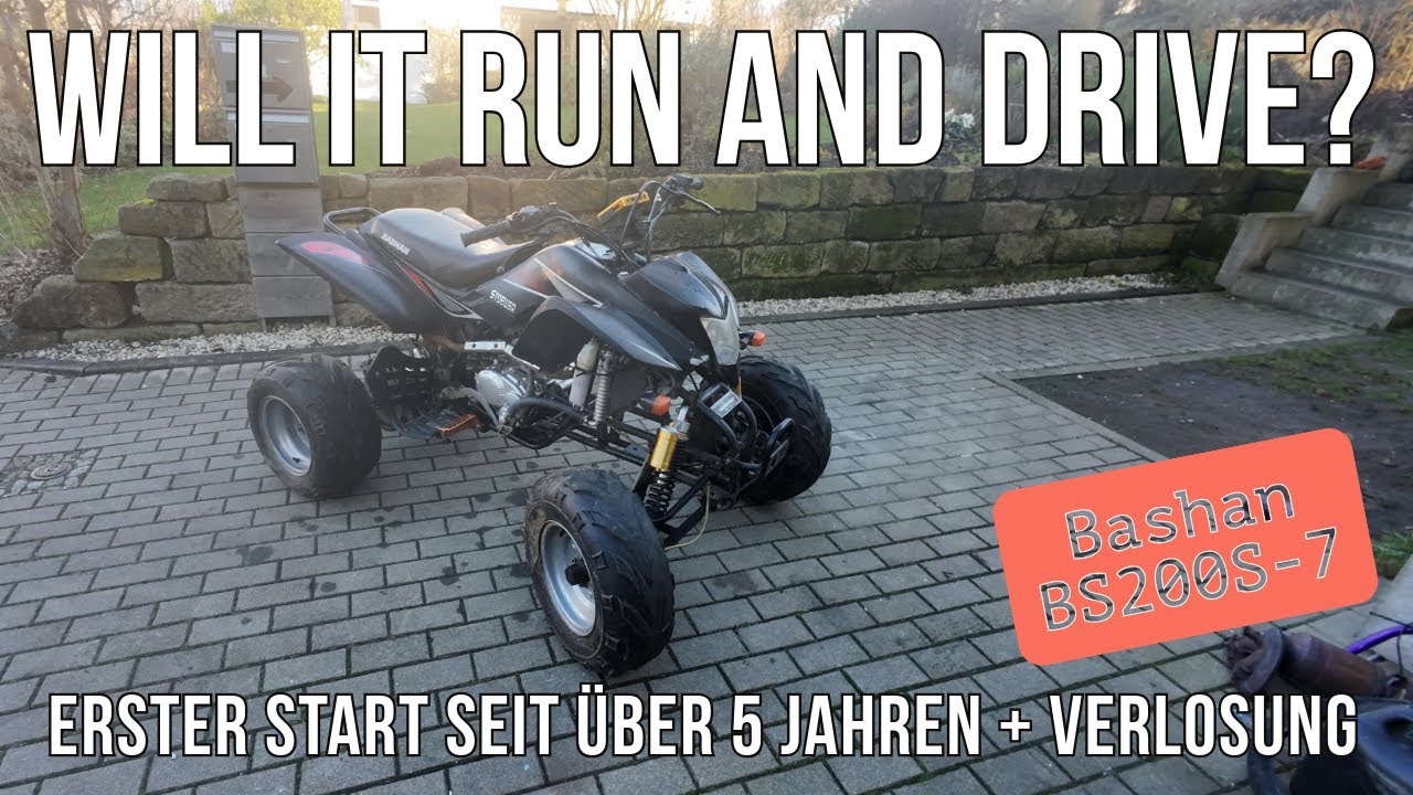 Defektes Quad für 200 Euro?! Bashan BS200S-7 I Will it Run? I Pitbike Upload