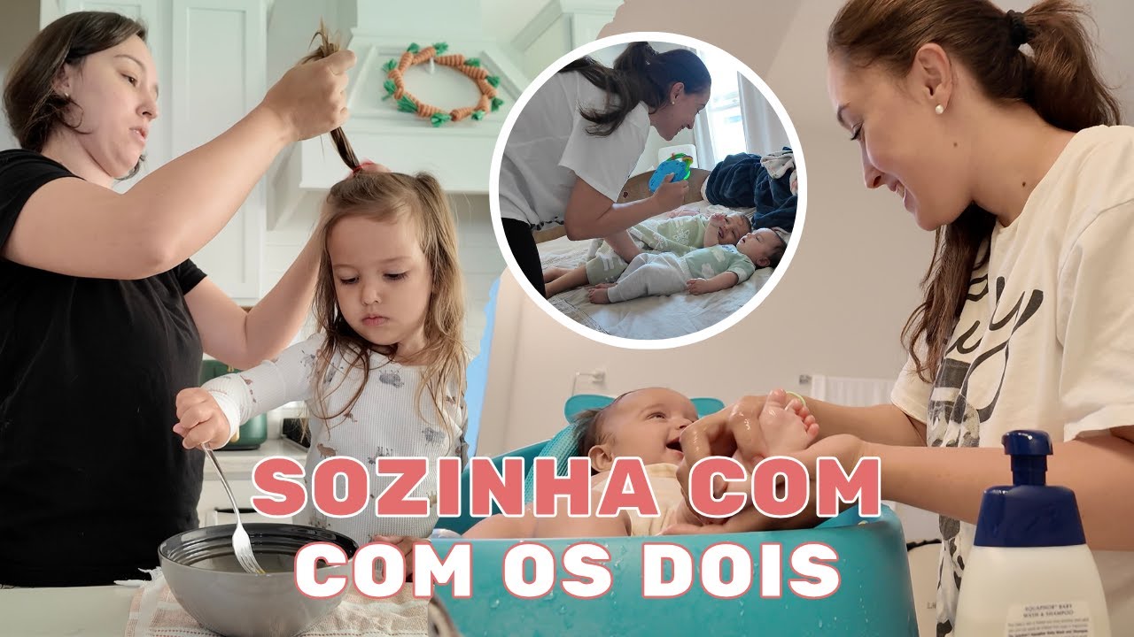 MAE SOLO POR 3 DIAS COM FILHA DE 3 ANOS E BEBE DE 4 MESES