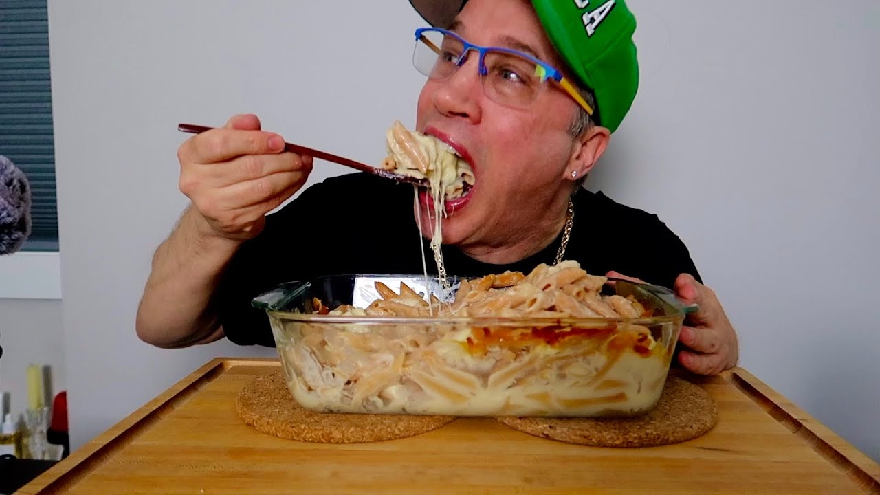 ASMR &bull; CHICKEN &bull; ALFREDO &bull; RED &bull; LENTIL &bull; PASTA &bull; MUKBANG &bull; FEAST &bull; SEANUSCA FOOD | 