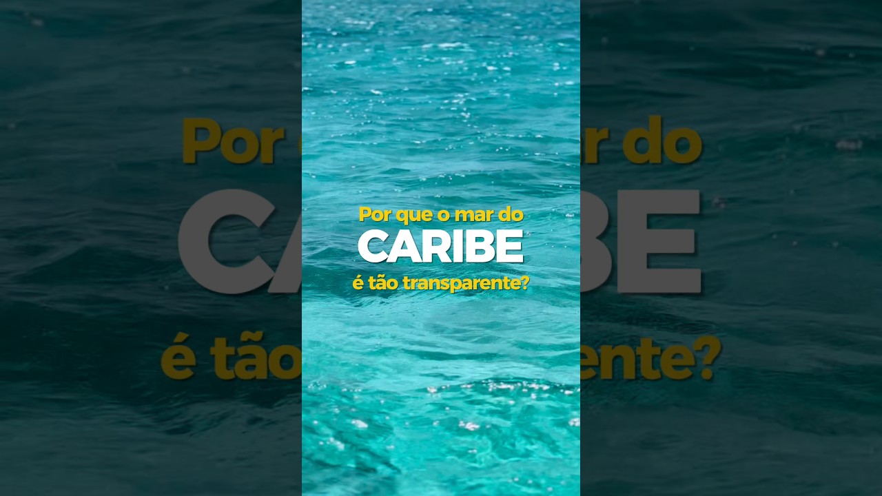 Por que a &aacute;gua do mar do Caribe &eacute; t&atilde;o transparente? #caribe #praiasincriveis #paradisiaco #ocean