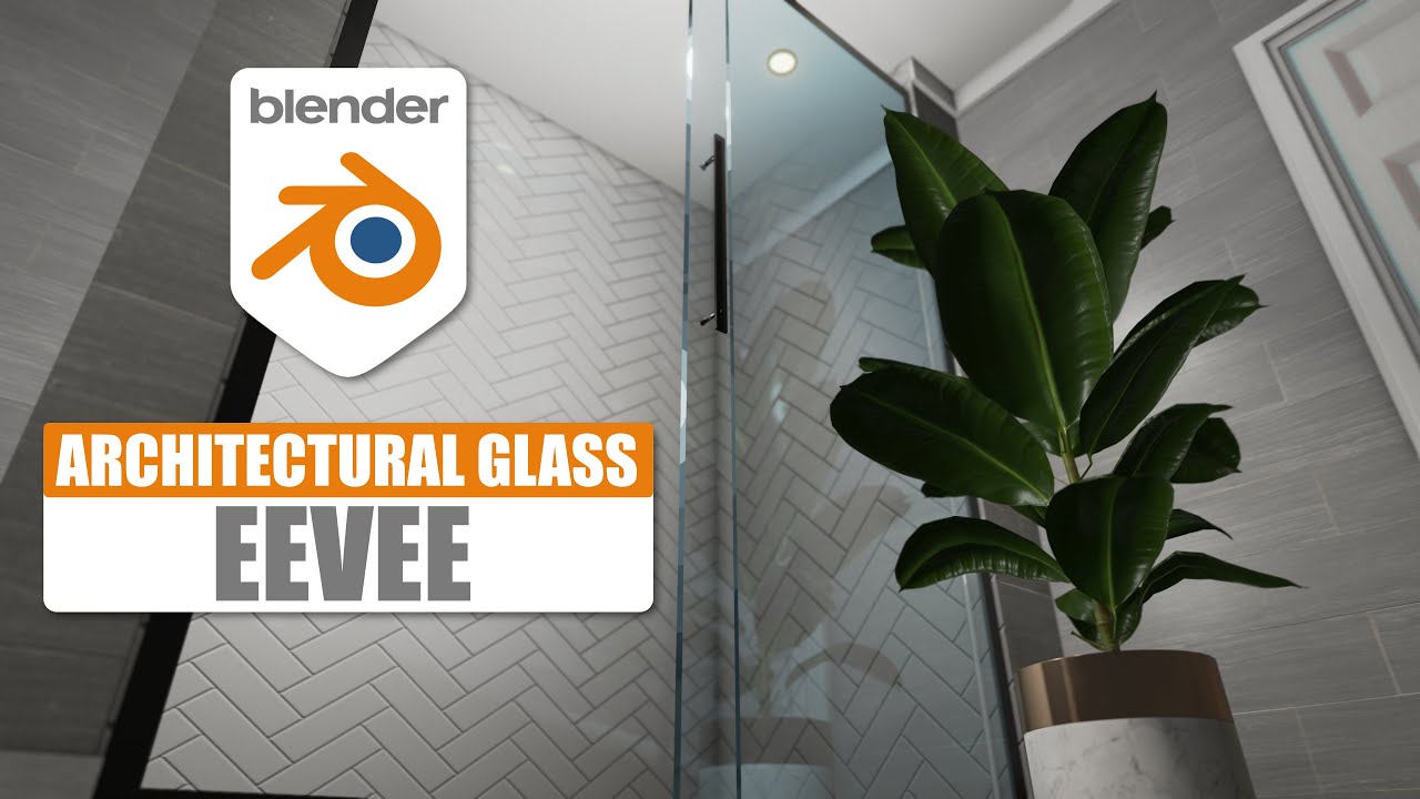 Easy architectural window glass in Blender 3D / Eevee  #blender3d