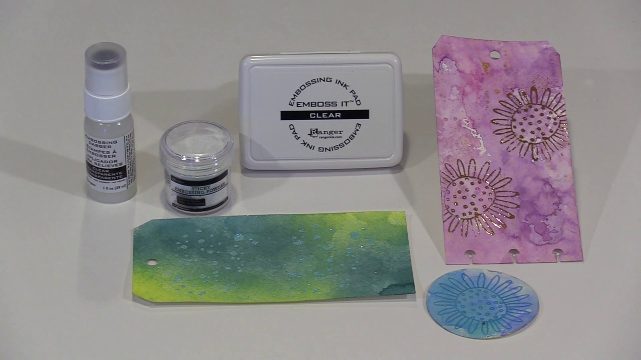 Working With Ranger Sticky Embossing Powder by Joggles.com