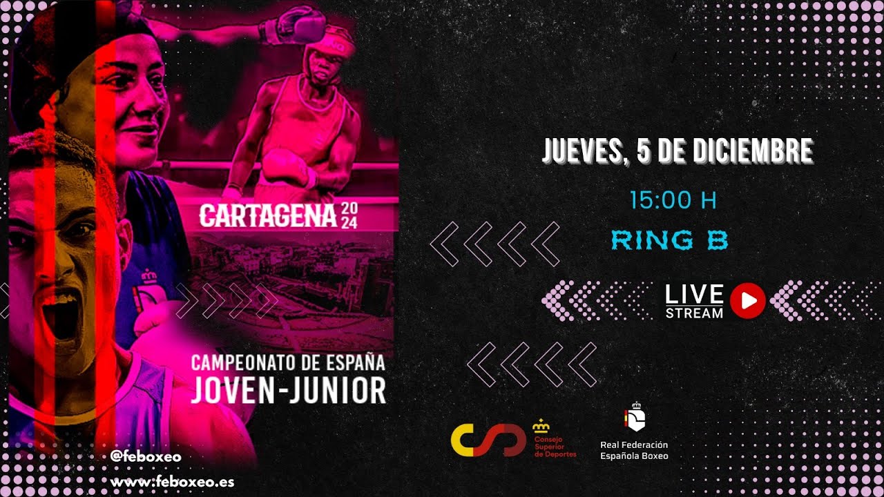 CARTAGENA SEDE DE DOS CAMPEONATOS DE ESPAÑA DE BOXEO: ADAPTADO Y JOVEN & JUNIOR