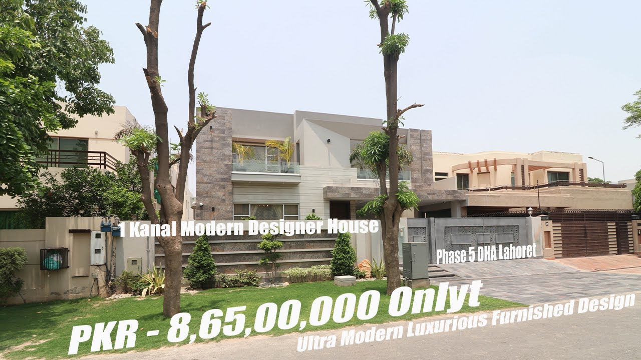 8.65 Crore, DHA Lahore's Luxurious Modern Designer, Full Furnished House Phase 5, by President Group