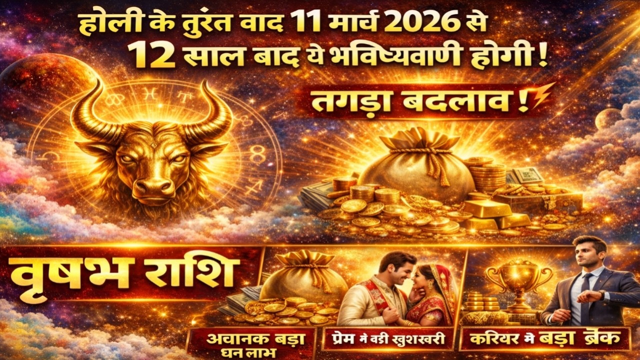 वृषभ राशि होली के तुरंत बाद बहुत बड़ी भविष्यवाणी जो होकर रहेगी | Vrishabh Rashi | @Acchesanskar