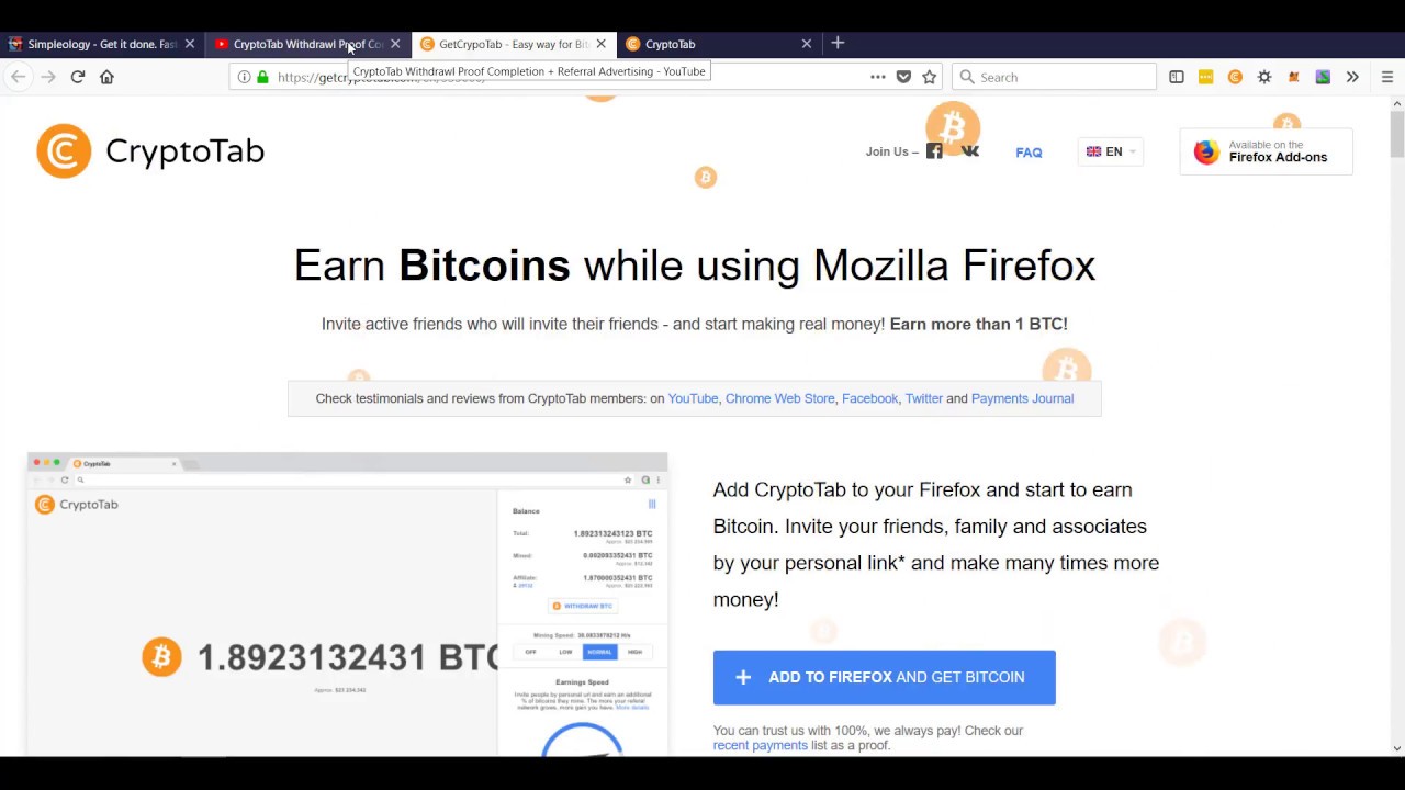 CryptoTab Referral with Adbtc