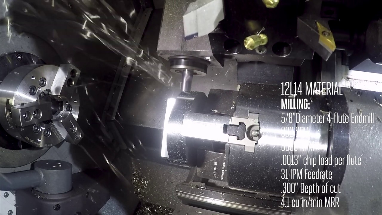 Haas ST-10Y Finishing Spindle Cutting Demo - Haas Automation, Inc.