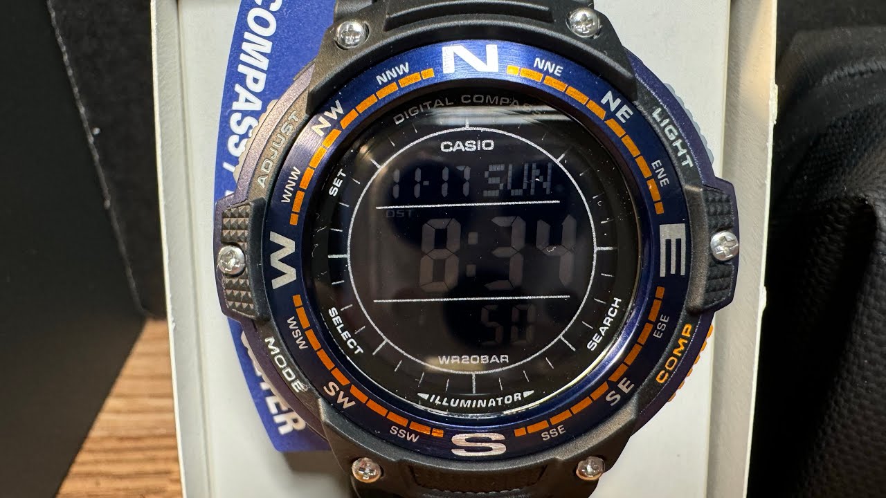 Casio SGW-100 Digital Compass/Thermometer 200m Water Resistant