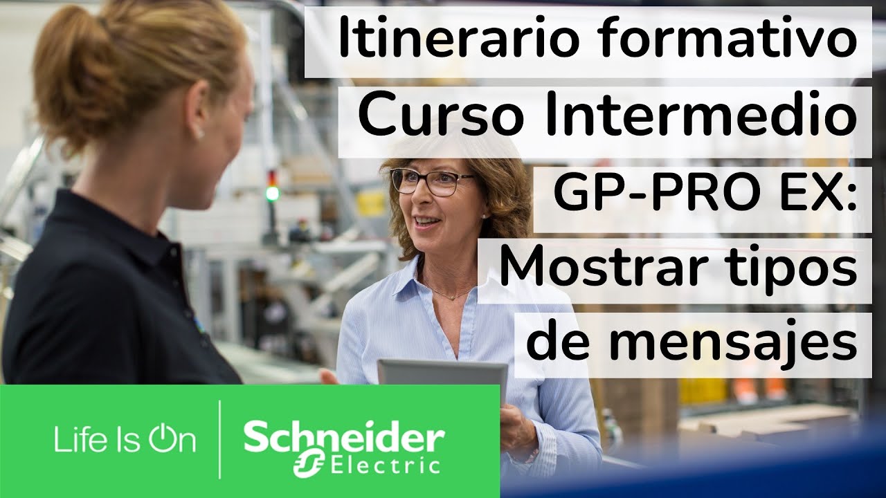 Itinerario formativo Curso Intermedio GP-Pro EX: Mostrar tipos de mensajes