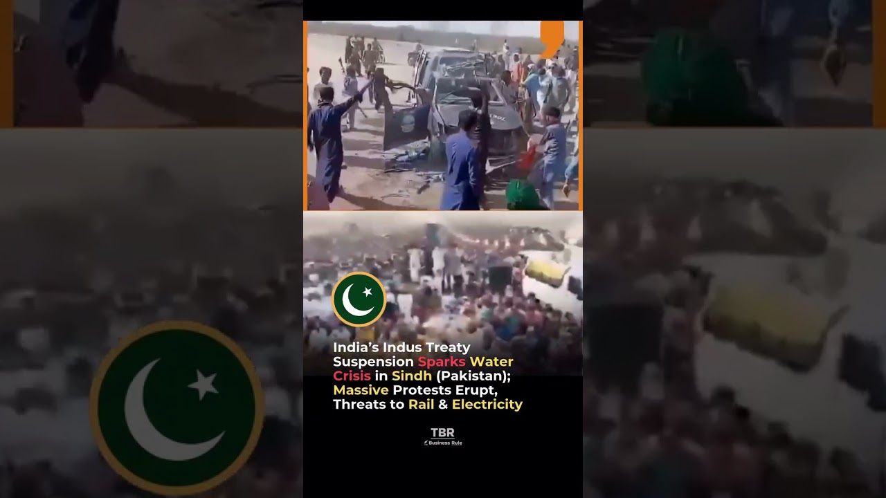 Massive Protests Rock Sindh Over Water Crisis India Halts Indus Waters Treaty #pmmodi #breakingnews