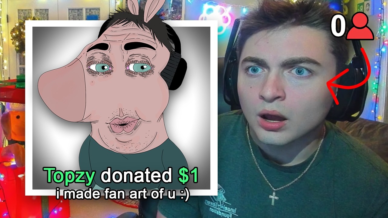 I Sent Disturbing Fan Art to Streamers With 0 Viewers