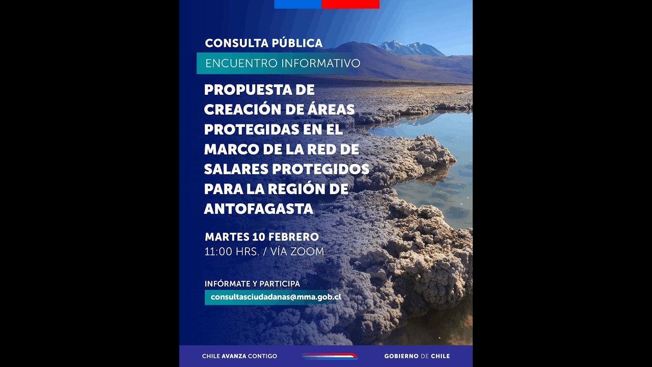 Consulta Pública Propuesta Creación Aréas Protegidas Red de Salares Carcote
