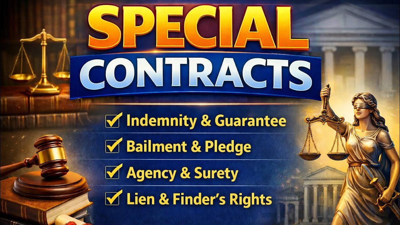 Special Contracts Explained | Key Legal Terms & Principles | Indian Contract Act