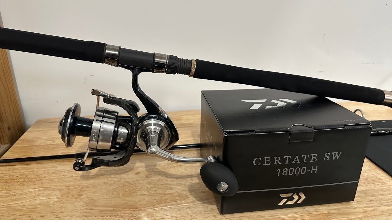 Daiwa CERTATE SW 18000-H Spinning Reel Review, Unboxing, Setup