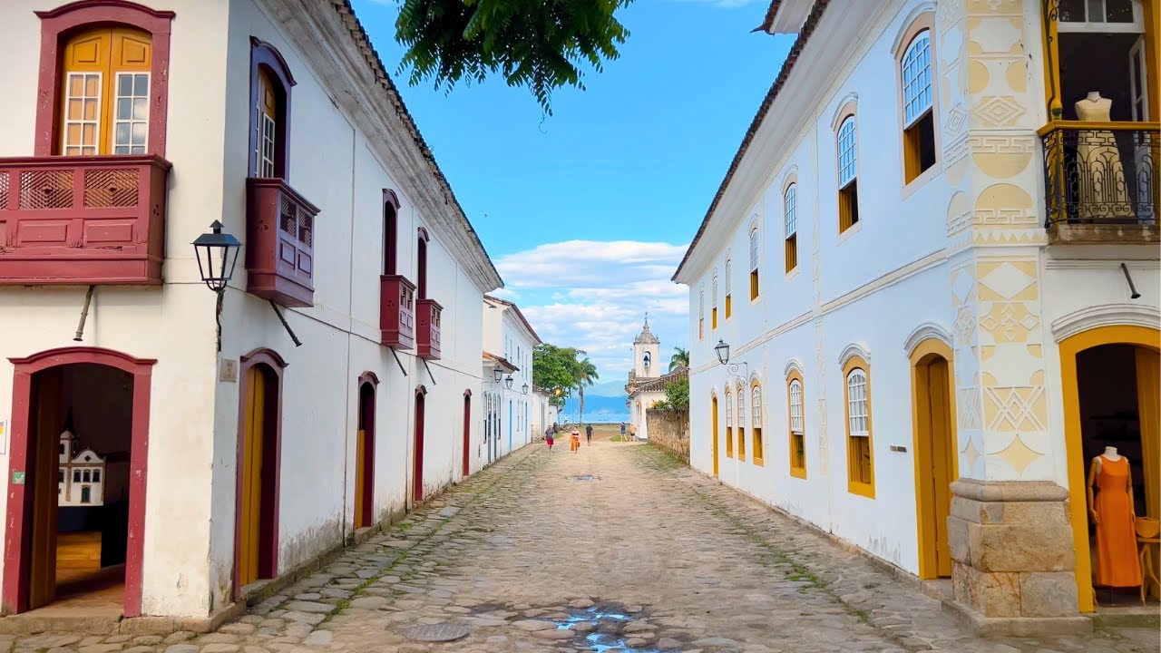 A DAY IN THE MOST BEAUTIFUL CITY IN BRAZIL | PARATY, RIO DE JANEIRO WALKING TOUR【4K】2024