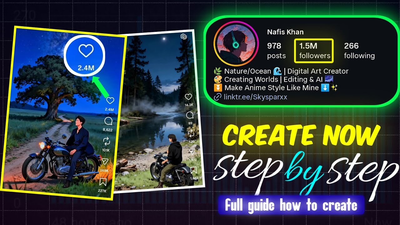 🤩 Create Viral Peaceful Nature Videos 🚀 (Super Easy Step-by-Step) How to create nature Anime video