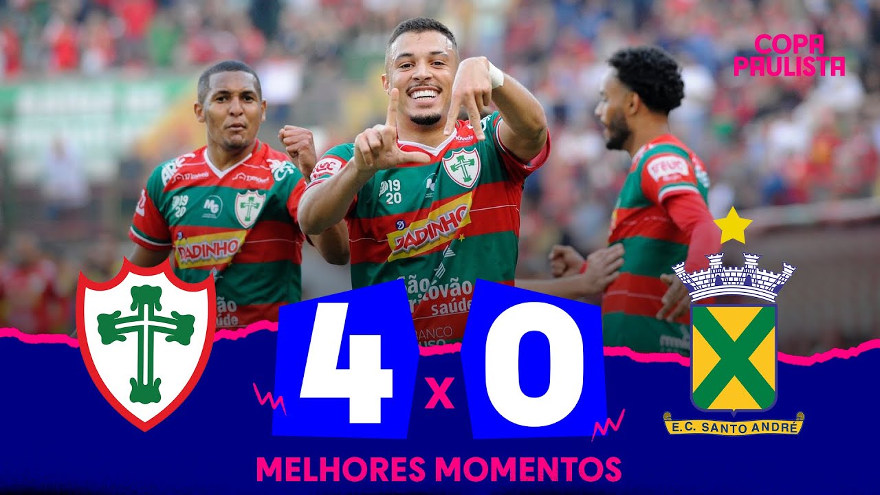PORTUGUESA 4 X 0 SANTO ANDRÉ | MELHORES MOMENTOS | 1ª RODADA | COPA PAULISTA 2023
