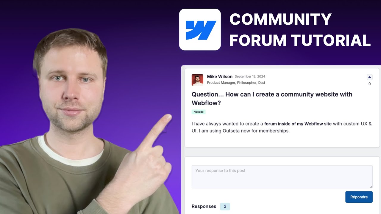 How To Create A Forum Website With Webflow 2025 (+ Free Template) - Nocode & Full Design Control 🎨!
