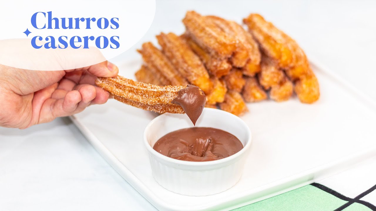 CHURROS CASEROS &iexcl;LA RECETA M&Aacute;S F&Aacute;CIL! | Aroly Carrasco