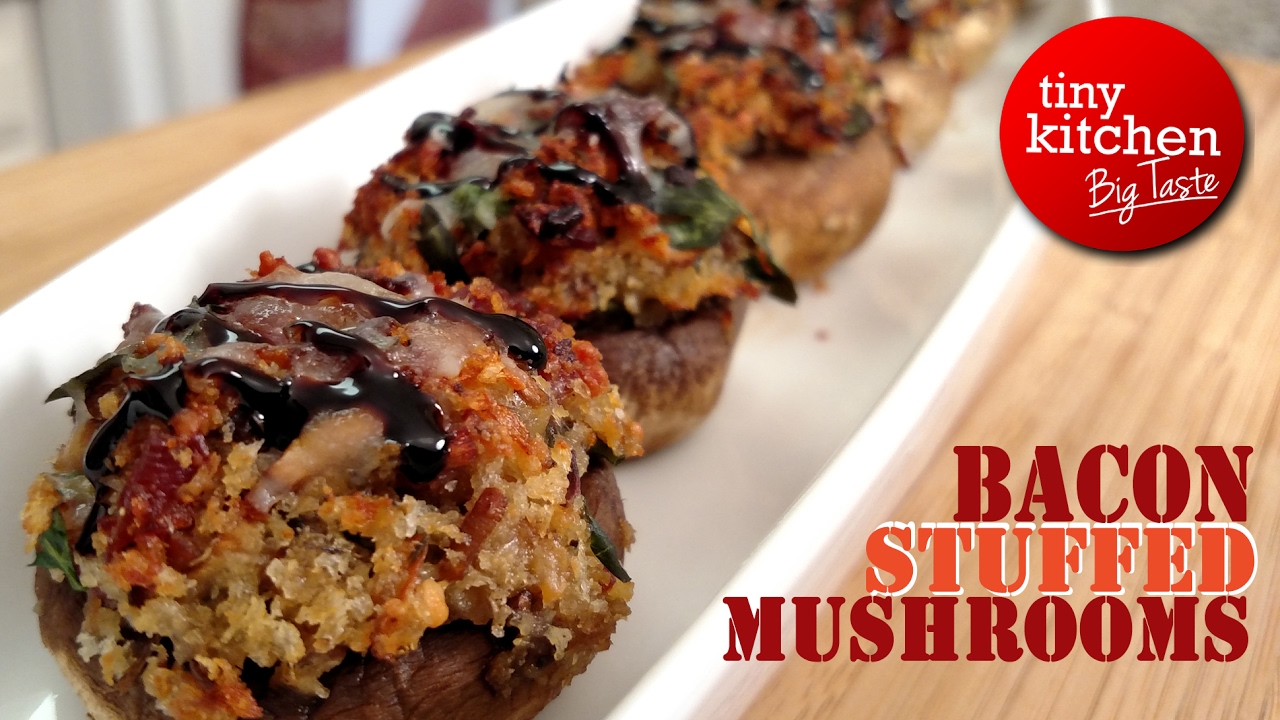 Bacon Stuffed Mushrooms // Tiny Kitchen Big Taste