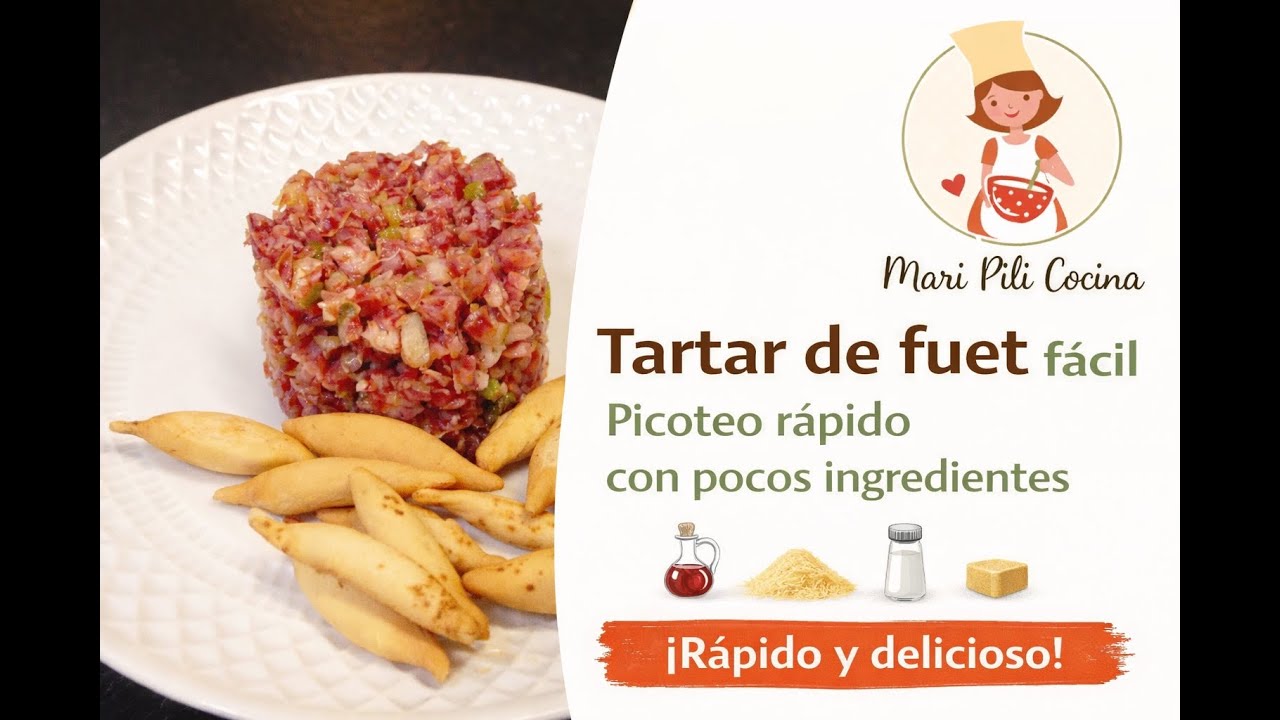 Tartar de fuet fácil | Picoteo rápido con pocos ingredientes