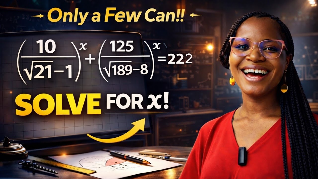 Only Genuises can solve for x in this exponential math question.