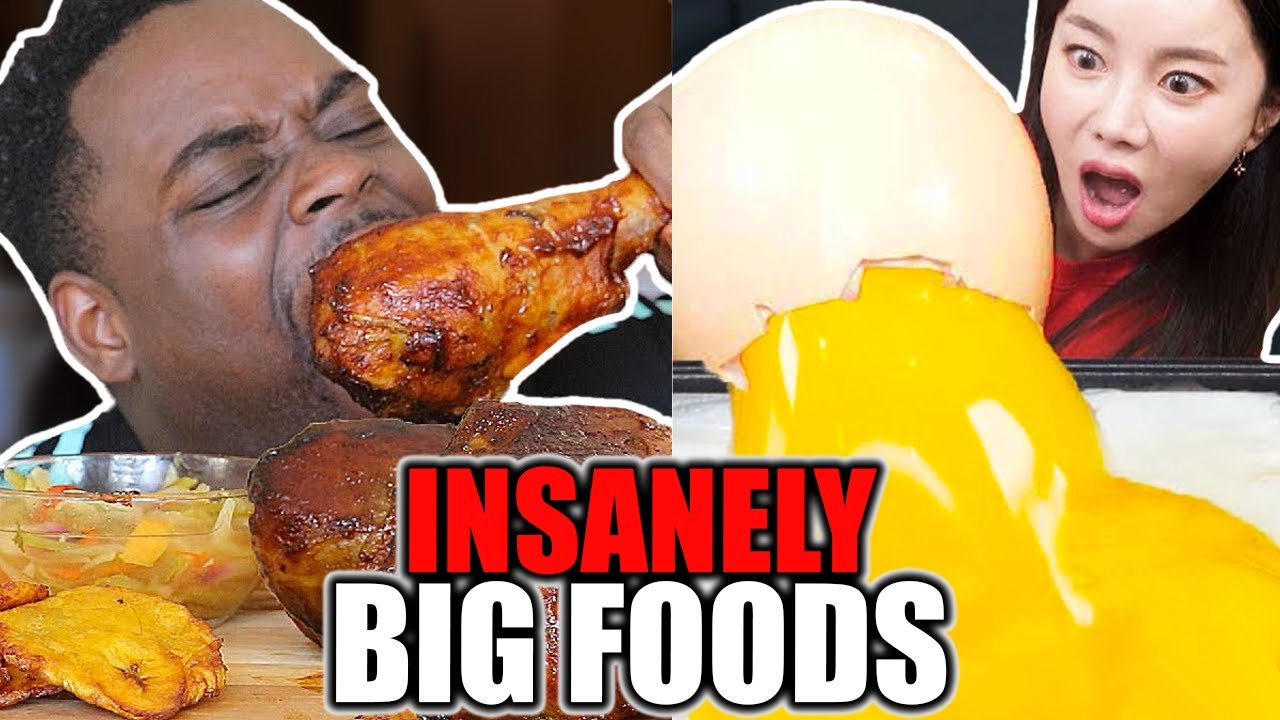 Mukbangers eating GIGANTIC FOODS (Vox2 Compilation)