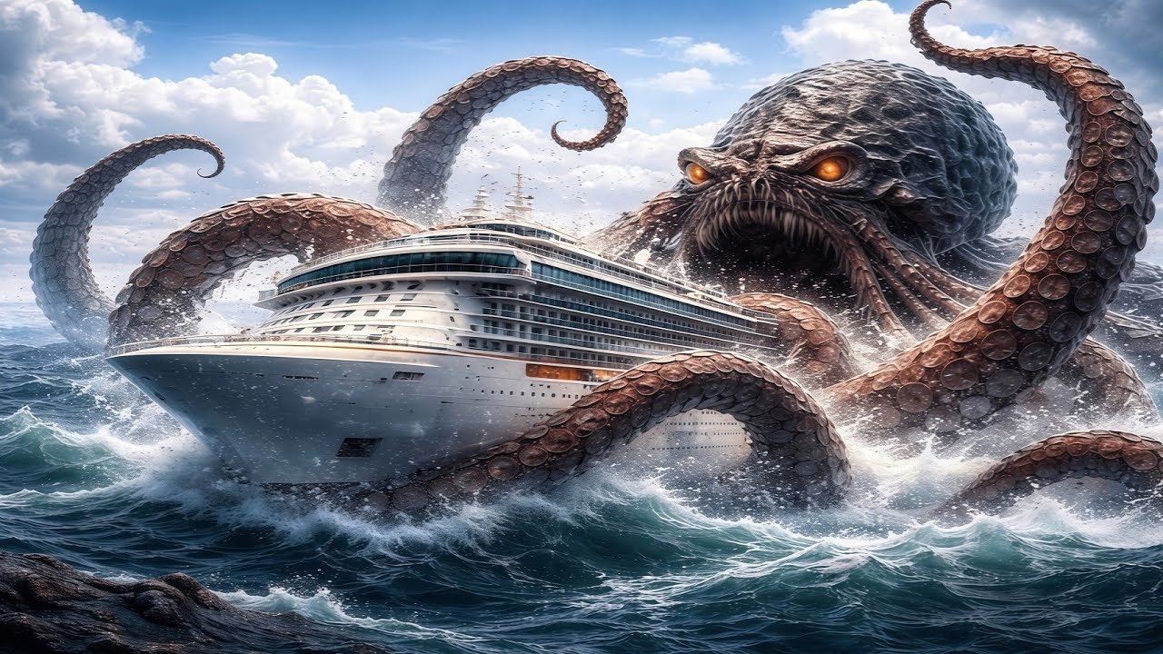 Cargo Ship Attacked By MASSIVE Sea Creature