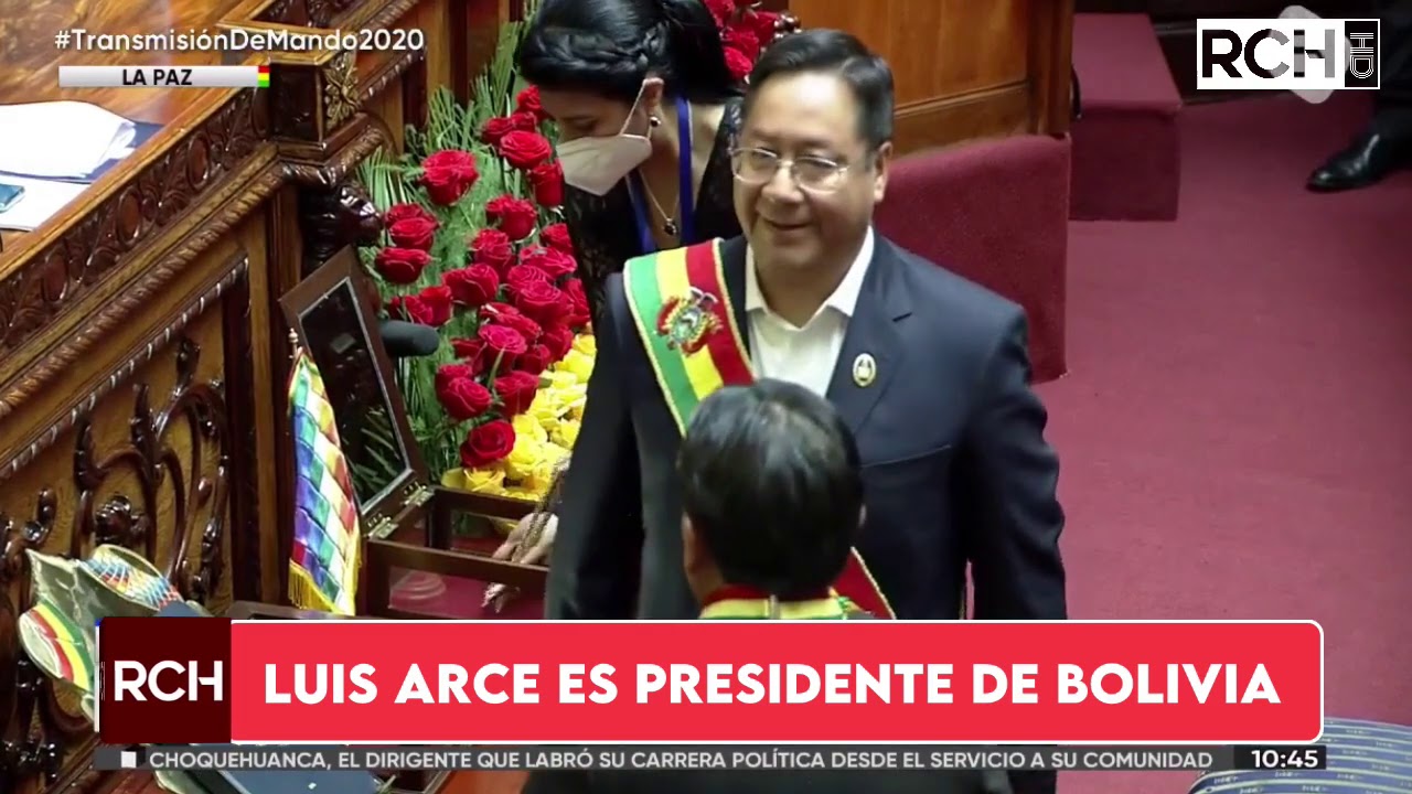 LUIS ARCE ES POSESIONADO COMO PRESIDENTE DE BOLIVIA