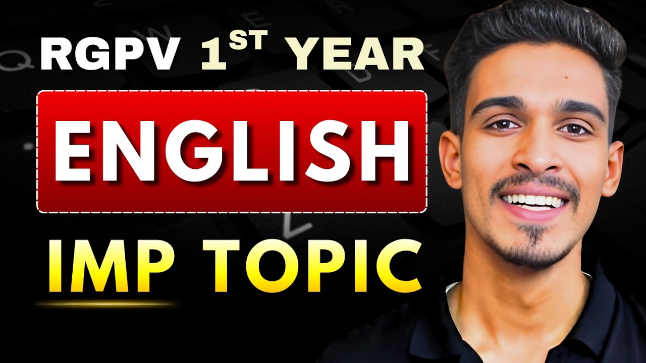 RGPV English for Communication | Most Important Topics