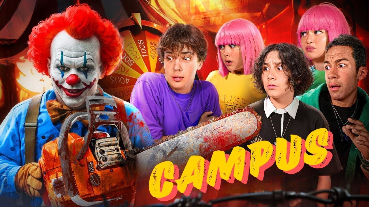 Nascondino nel campus 🔥 gli adolescenti si nascondono dai clown | KiKiDo Campus Italian
