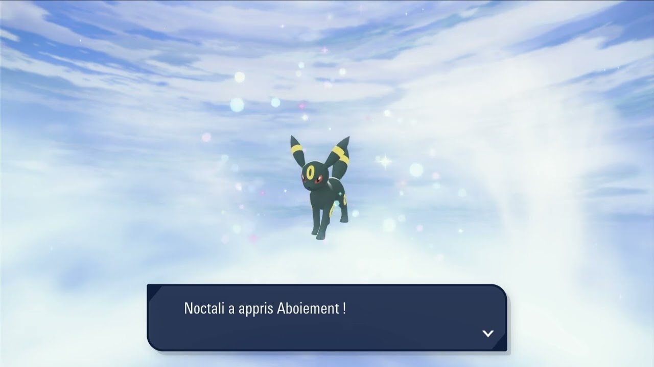 Pokémon za évolution evolie en noctali