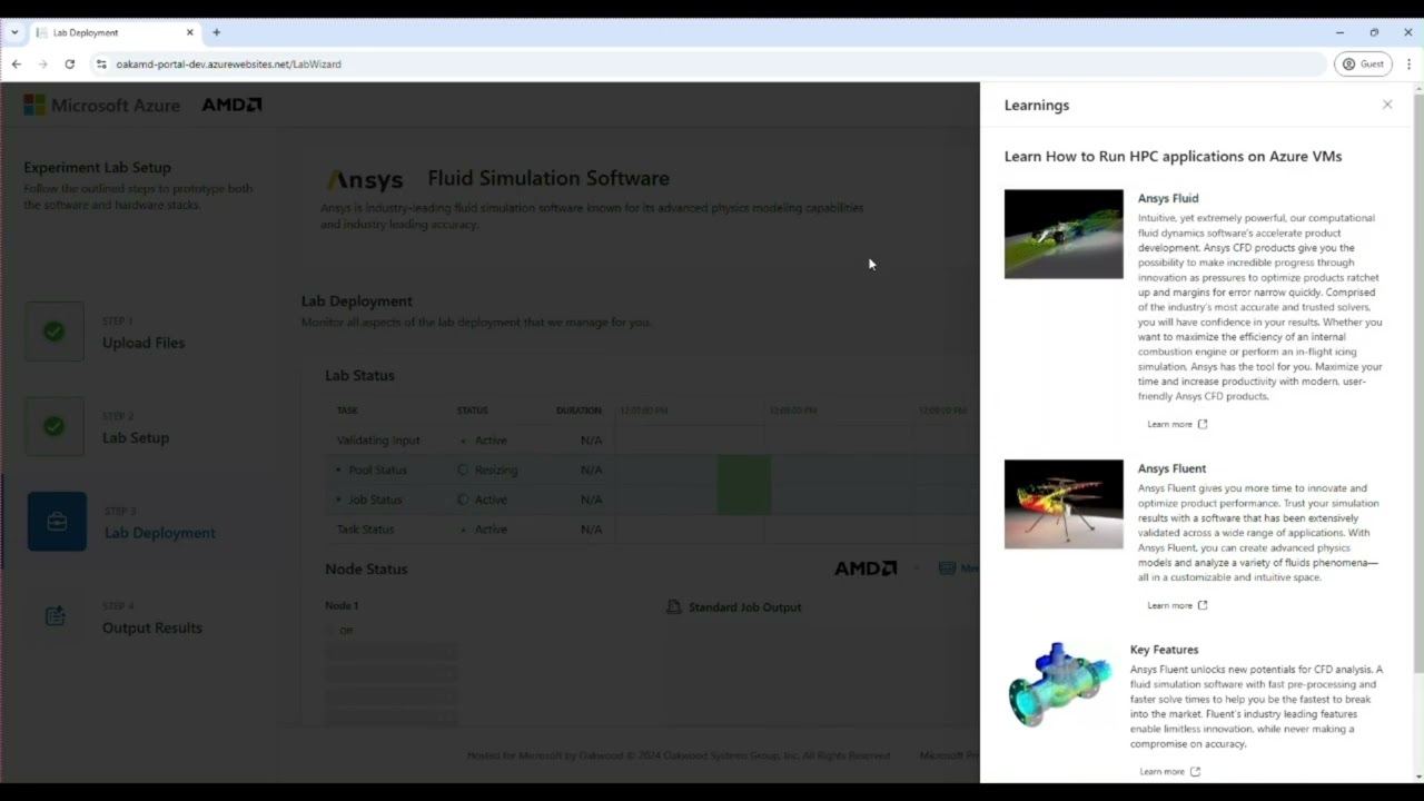 AMD HPC Innovation Lab Demo