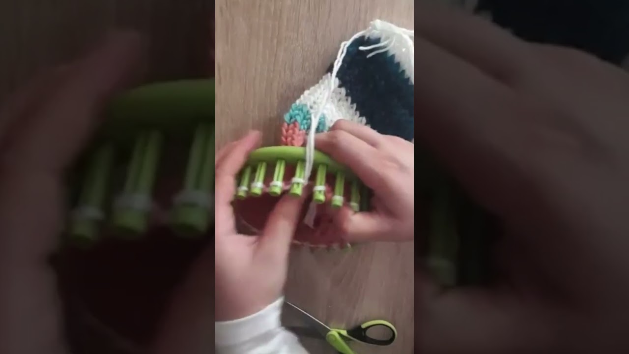 Knitting loom for beginners step by step #knitting #crochet #loom #scarf #knitting_loom #tricotin