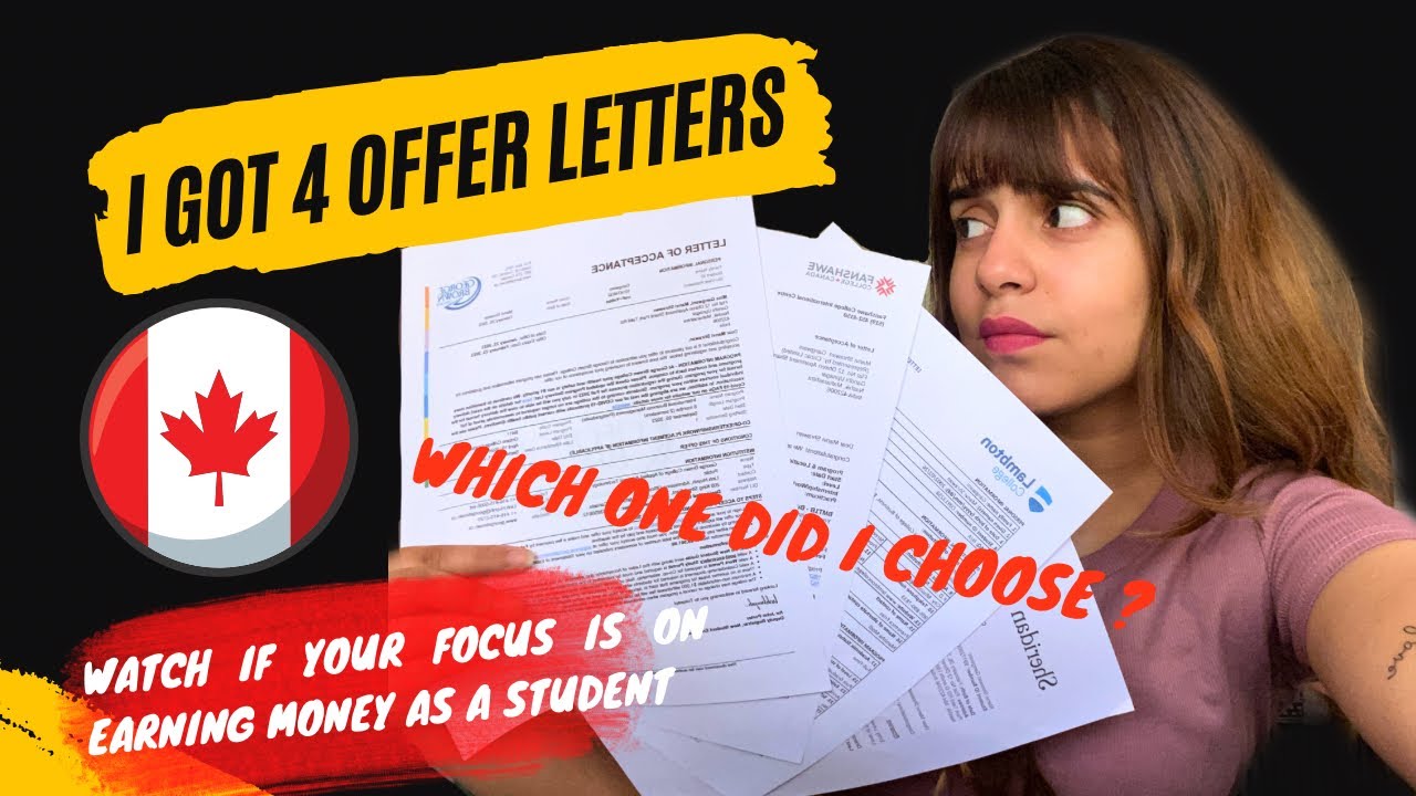 Я получил 4 письма с предложениями о зачислении | Какое я выбрал? Канадские колледжи | Манви Ганг...