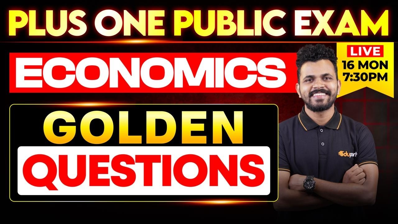Plus One Economics Golden questions | Plus One