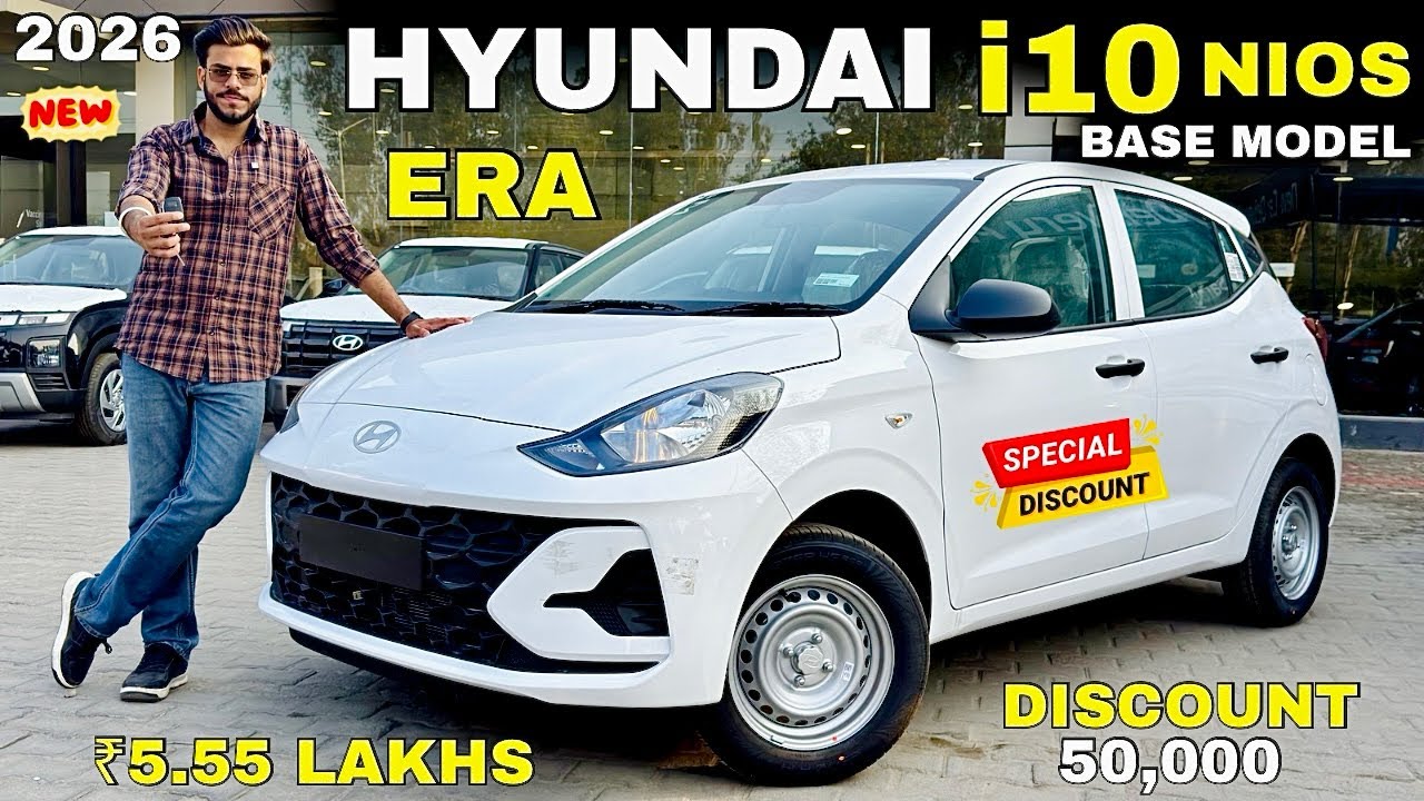 Hyundai Grand i10 Nios Era Base Model Detailed Review ✅ i10 Nios Base Model On Road Price & Features