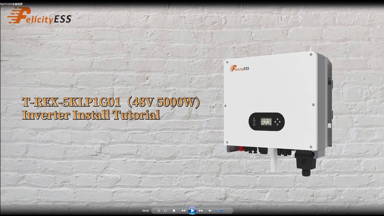 T-REX-5KLP1G01 (48V 5000W) Inverter Installation Tutorial