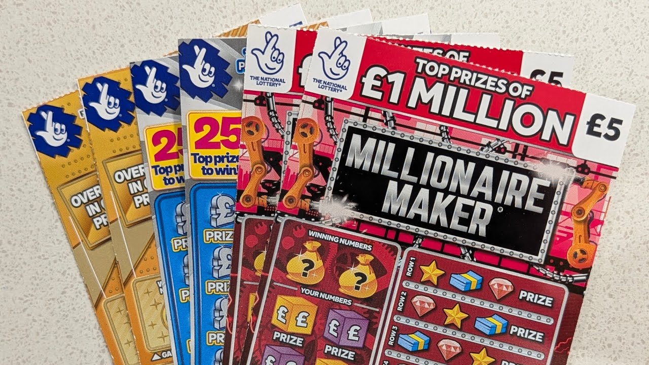 Лотерейные скретч-карты Allwyn National Lottery номиналом по &pound;5 на общую сумму &pound;30