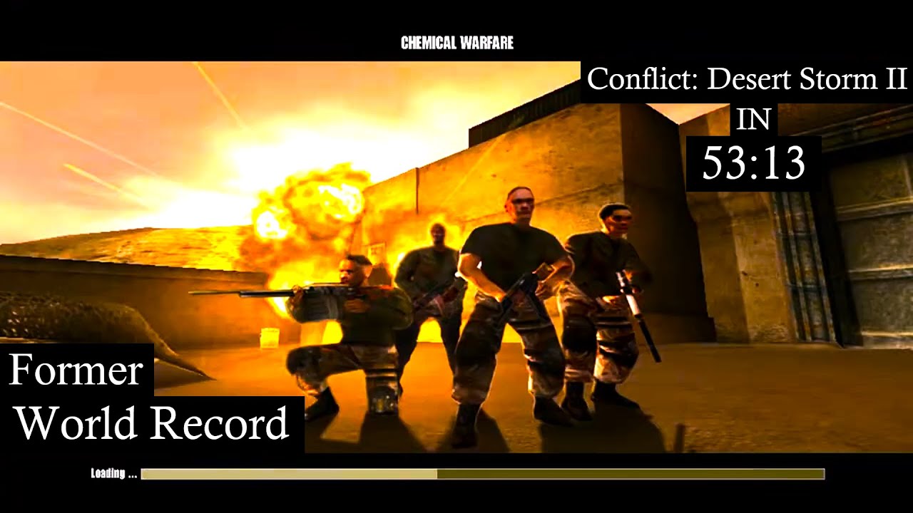 Conflict: Desert Storm II speedrun in 53:13 [Former World Record].