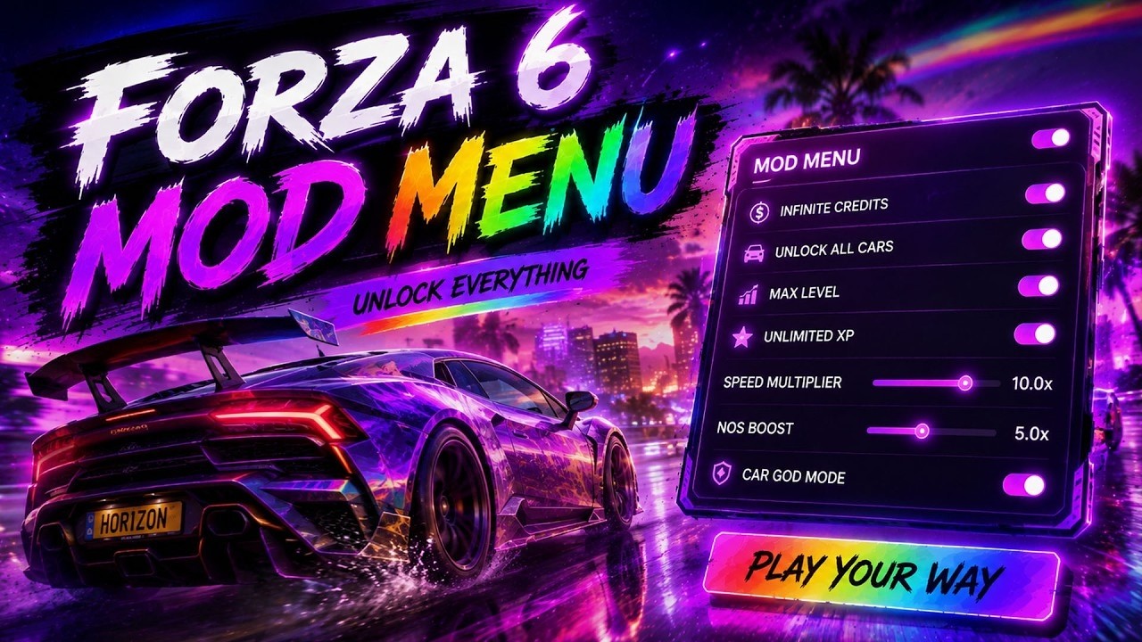 Forza Horizon 6 HACK | Forza 6 Cheat-Menu | FH 6 Mod Menu 2026 | MONEY GLITCH + Unlimited WheelSpins