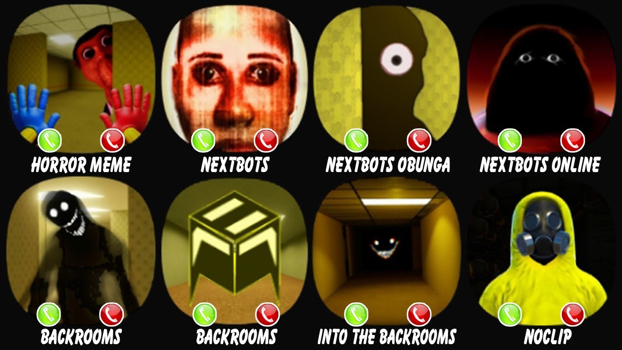 Nextbots ( Meme + Backrooms + Obunga Chase Rooms + Online + Into + NoClip )