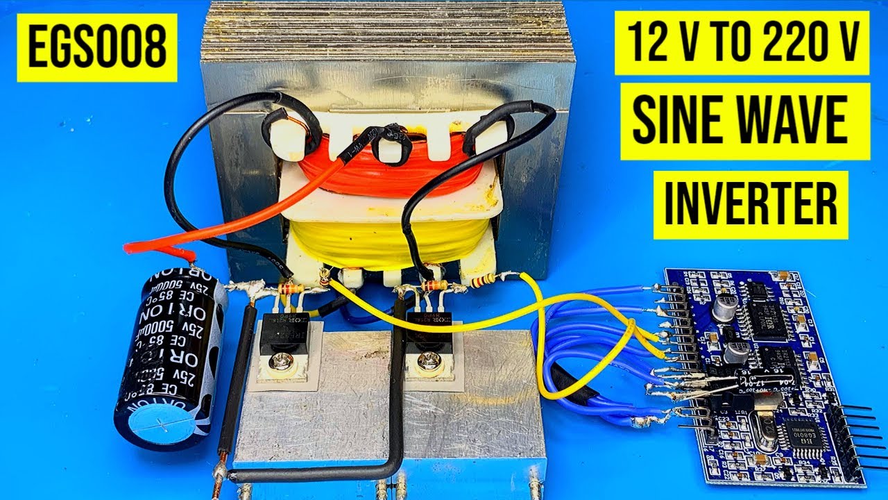 DIY 1кВт синусоидальный инвертор 12В на 220В EGS002, jlcpcb