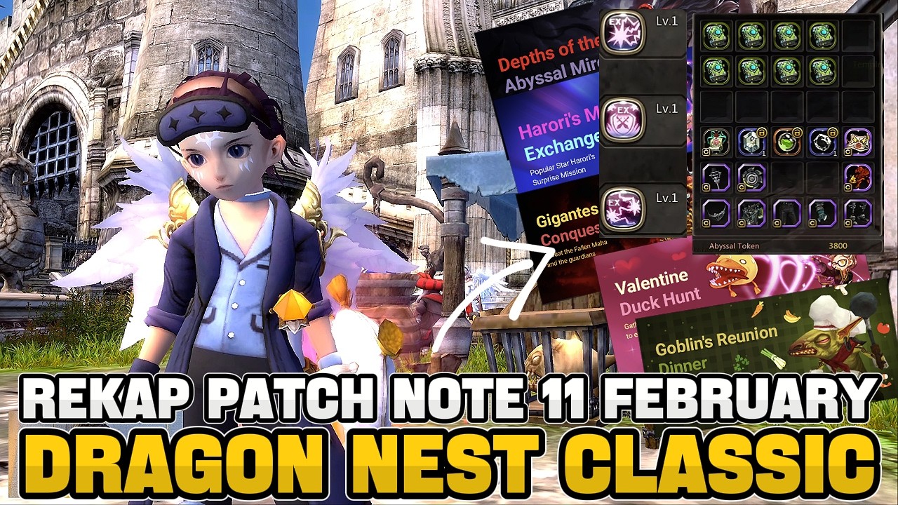 REKAP PATCH NOTE 11 FEBRUARY DRAGON NEST CLASSIC