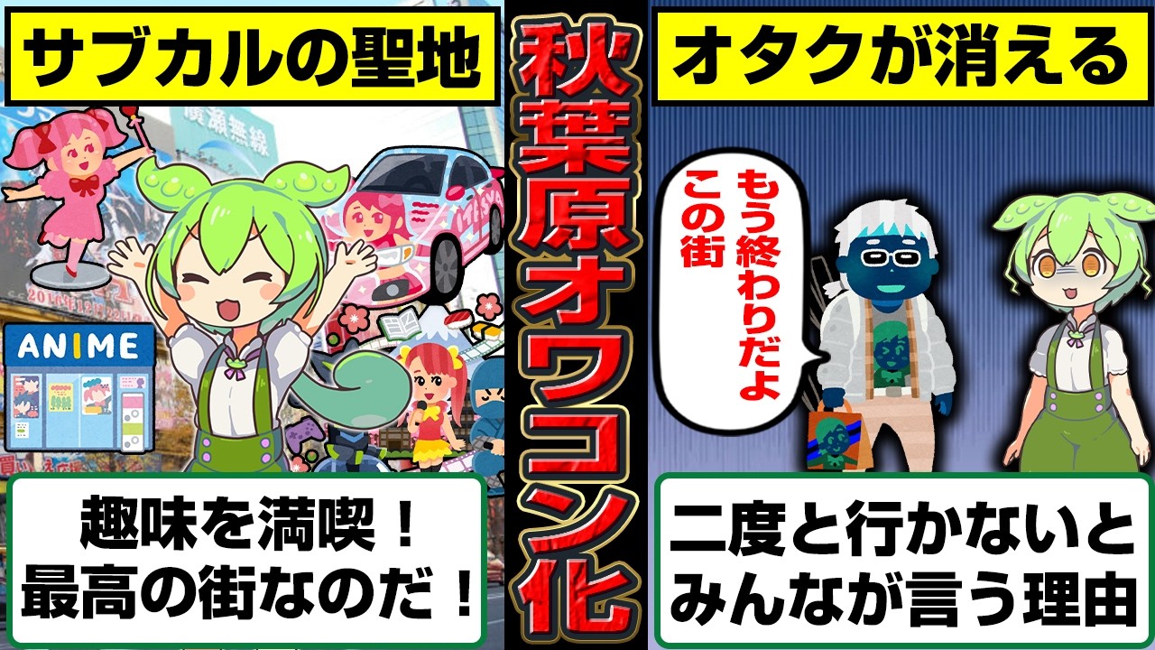 アキバからオタクが失踪…今の秋葉原で何が起きてるのか？【ずんだもん】