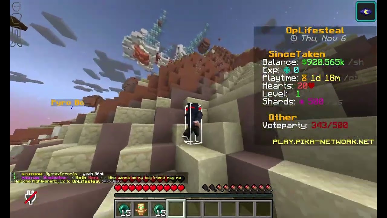 PikaNetwork Oplifesteal , Pika Opls , I lost all loot and got back, old is gold ip: pika-network.net