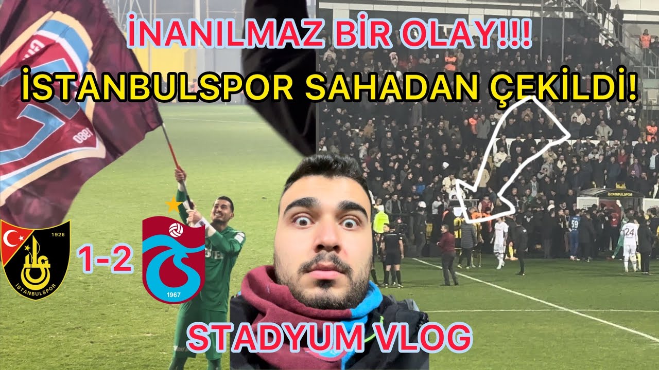 İSTANBULSPOR SAHADAN ÇEKİLDİ , İNANILMAZ OLAYLAR YAŞANDI, STADYUM VLOGU SİZLERLE!!!